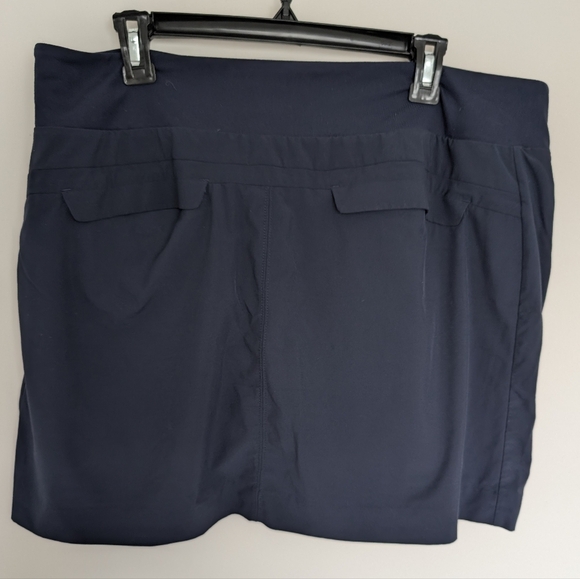 Athleta Skirt Womens 16 Soho Skort Shorts Blue Athletic Stretch Elastic Waist - Picture 3 of 11